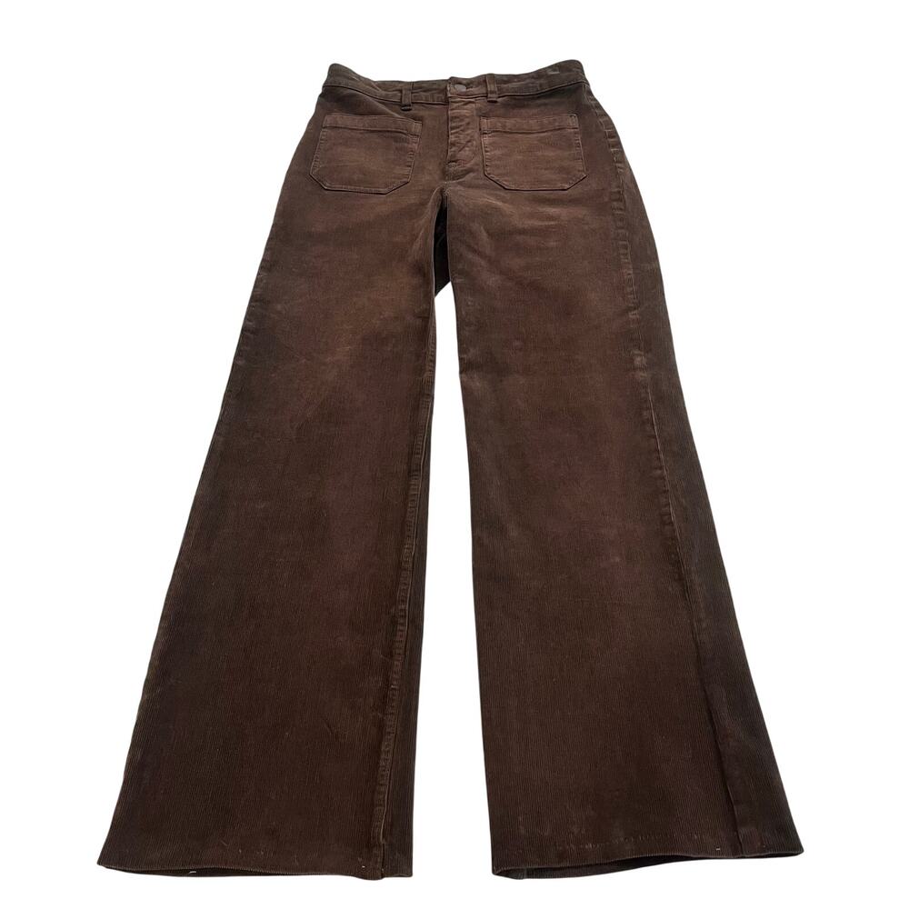 Faherty Patch Pocket Brown Corduroy Pants Size 27 HEMMED